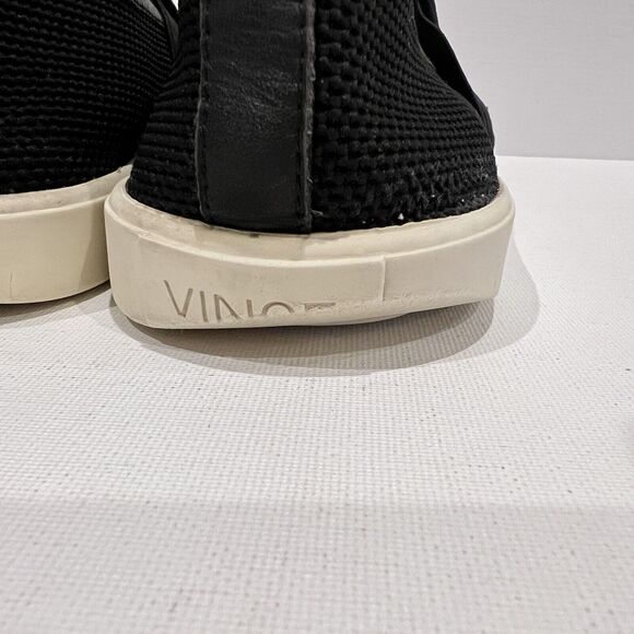 Vince Sneakers Black White Women's Size 9.5 US/39.5 EUR Preston 3 Slip-On Mesh - Picture 6 of 13